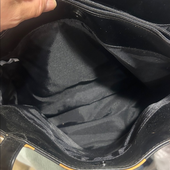 Carlos Falchi Sport Black and Gold Striped Tote Bag vintage 90’s - Picture 11 of 15